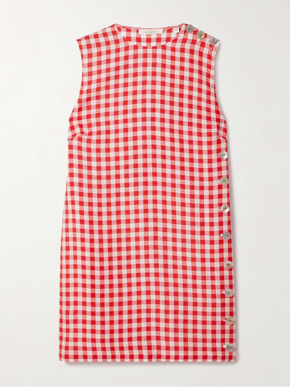 Doen Red and White Gingham Mini Dress - Picture 11 of 12